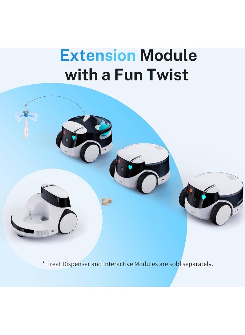 Enabot EBO ROLA PetPal Robot Camera, 1080p Smart Pet Camera with Auto-Follow, Two-Way Audio, Treat Dispenser, App Control, AI Tracking & Fun Interaction for Dogs & Cats - Image 5